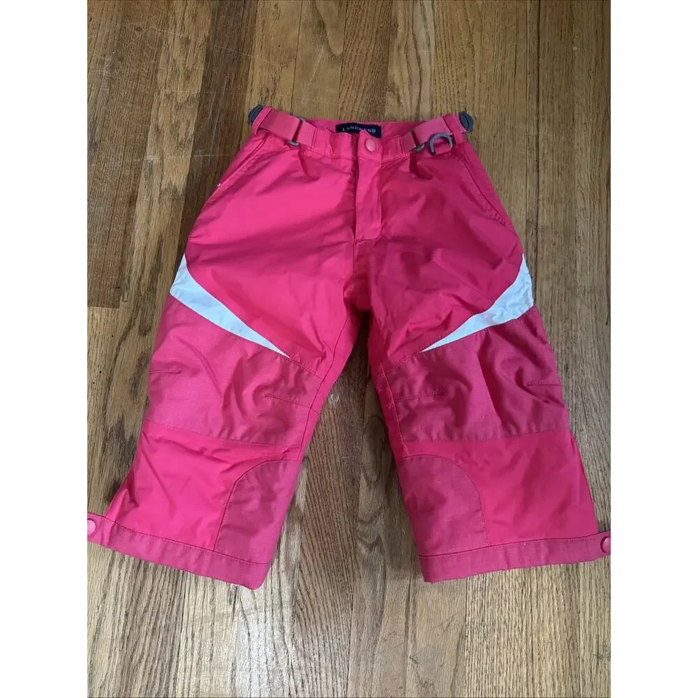 Lands End Squall Girls Pink US Size 3T Snow Pants Ski Pants Suit Set Winter Warm